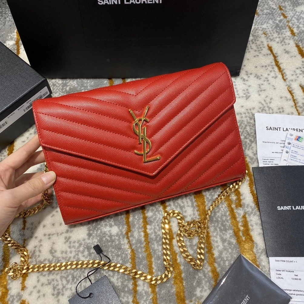 Rep ladies REP YSL WALLET CHAIN MATELASSÉ CASSANDRE 0723